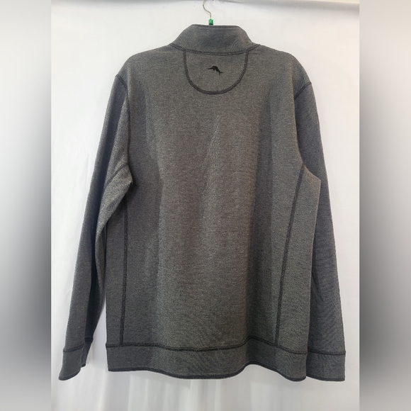 Tommy Bahama Men's Long Sleeve Half Zip Grey Reversible Sweatshirt size XL - Picture 7 of 14